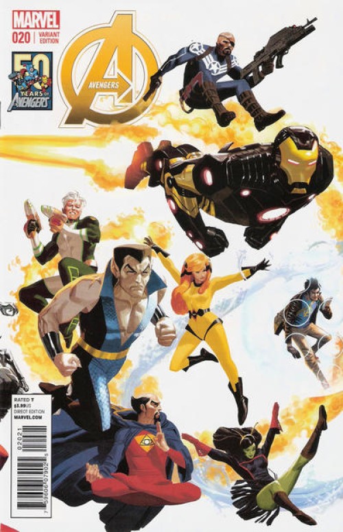 Avengers #20 (2012) 50th anniversary cover