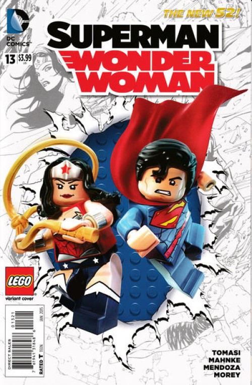 Superman Wonder Woman #13 (2013) lego variant