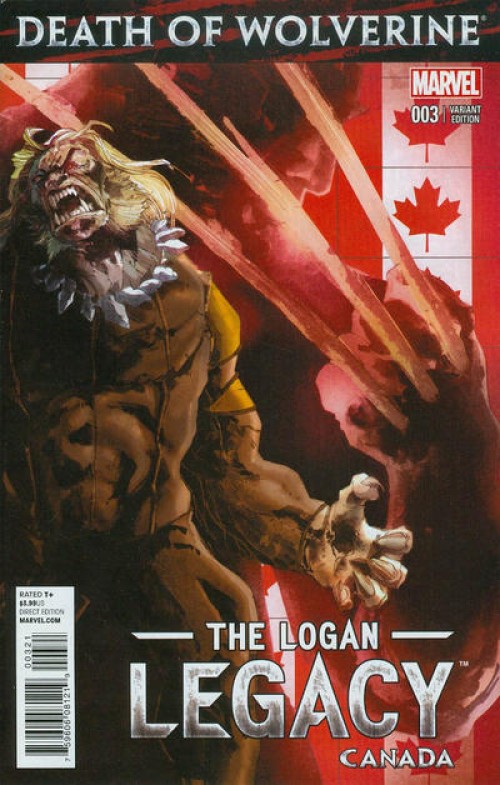 Death of Wolverine Logan Legacy #3 (2014) Canada variant