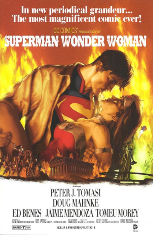 Superman Wonder Woman #17 (2013) movie poster variant