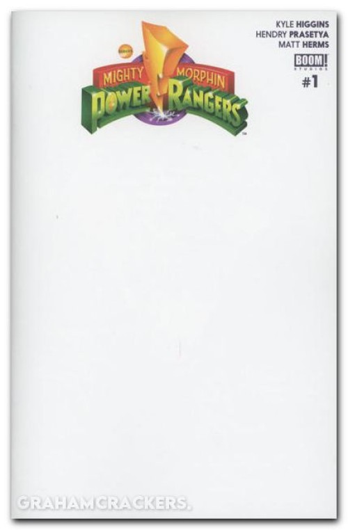 Mighty Morphin Power Rangers #1 (2016) blank variant