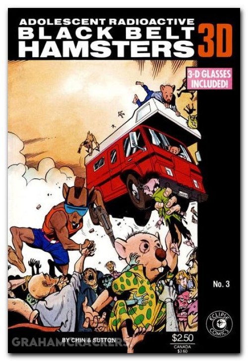 Adolescent Radioactive Black Belt Hamsters 3-D #3 (1986)