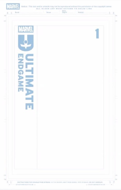 Ultimate Endgame #1 (2025) blue line blank variant