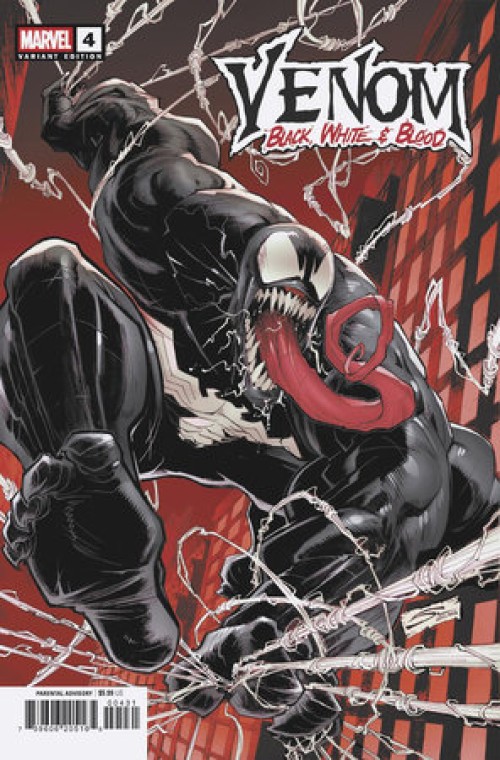 Venom Black White And Blood #4 (2025) sandoval variant