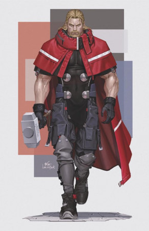 Thor #4 (2025) lee street-verse virgin variant