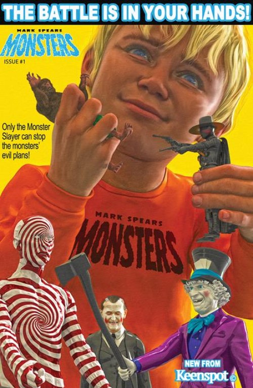 Mark Spears Monsters #1 sixth print cover d action figure metal variant