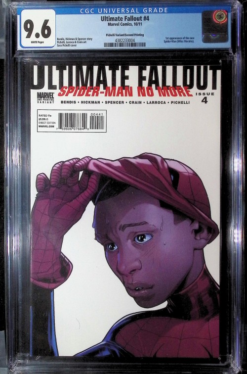 Ultimate Fallout #4 (2011) second print pichelli variant CGC 9.6