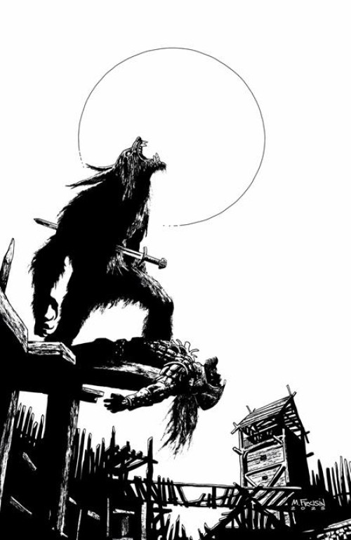 Viking Moon #2 (2025) cover d frusin b&w variant