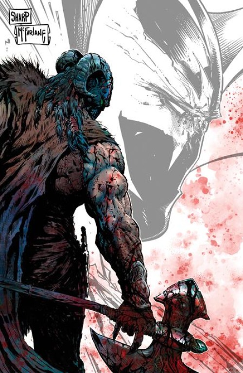 Spawn The Dark Ages #1 (2025) cover e sharp mcfarlane virgin variant