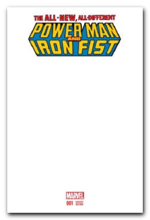 Power Man and Iron Fist #1 (2016) blank variant