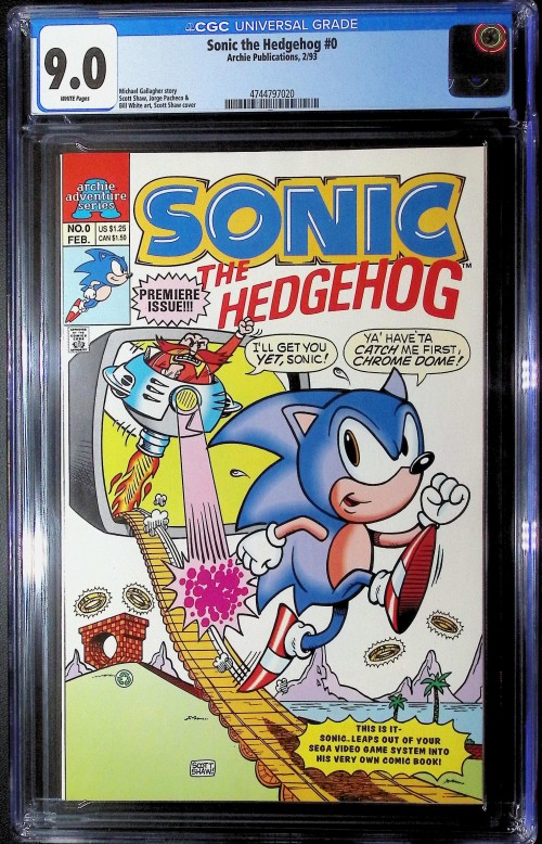 Sonic the Hedgehog #0 (1992) CGC 9.0