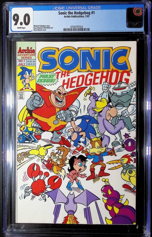 Sonic the Hedgehog #1 (1993) CGC 9.0