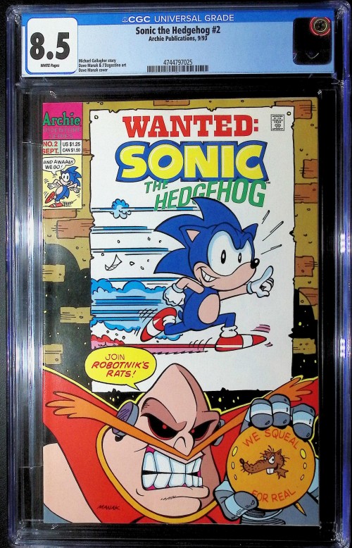 Sonic the Hedgehog #2 (1993) CGC 8.5