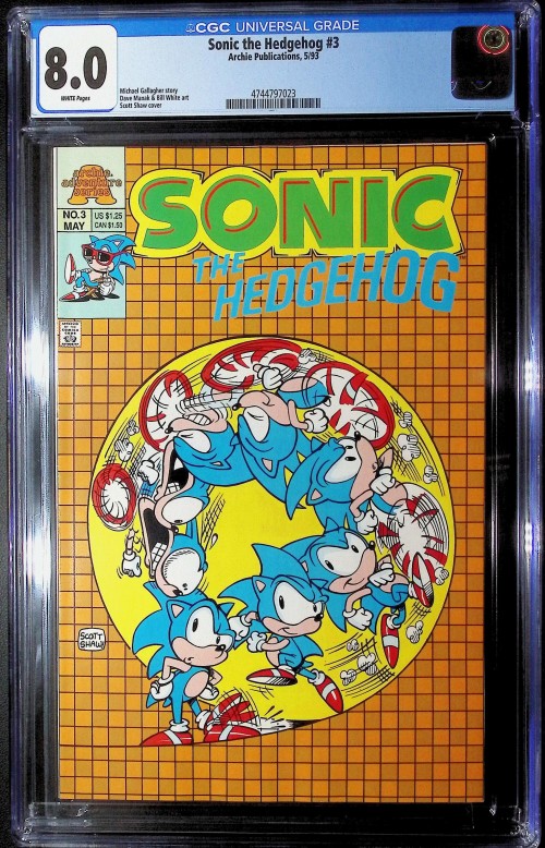 Sonic the Hedgehog #3 (1992) CGC 8.0