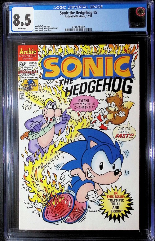 Sonic the Hedgehog #5 (1993) CGC 8.5