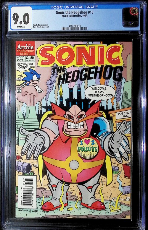 Sonic the Hedgehog #15 (1993) CGC 9.0