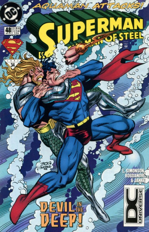 Superman Man of Steel #48 (1991) dcu variant