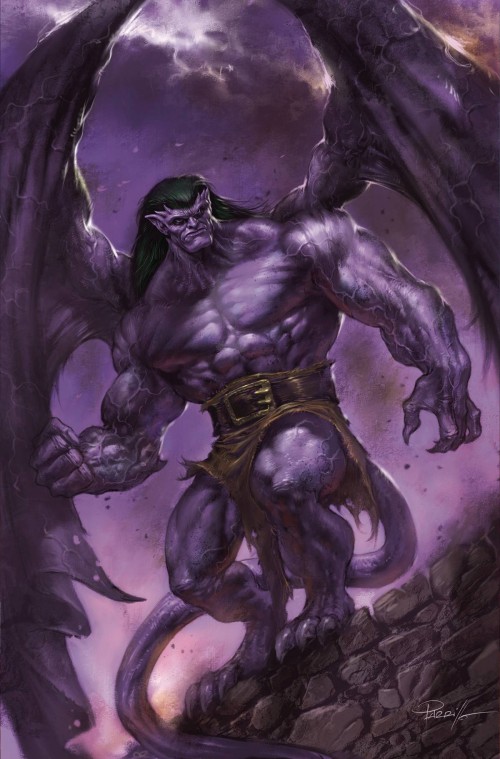 Gargoyles #1 (2022) cover v parrillo virgin foil variant