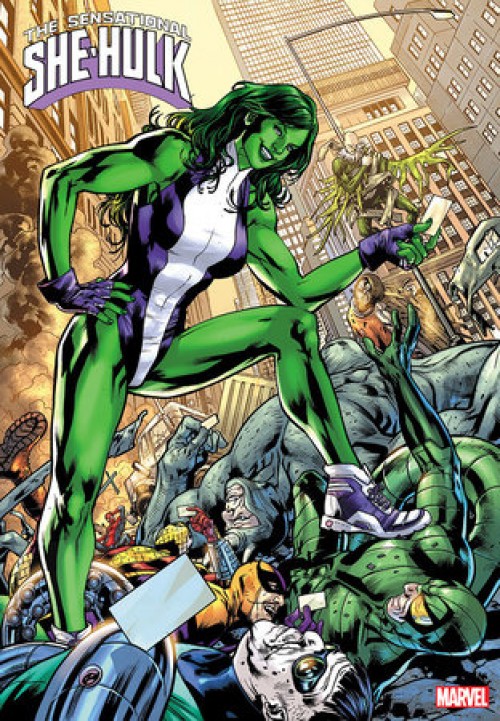 Sensational She-Hulk #4 (2023) hitch variant