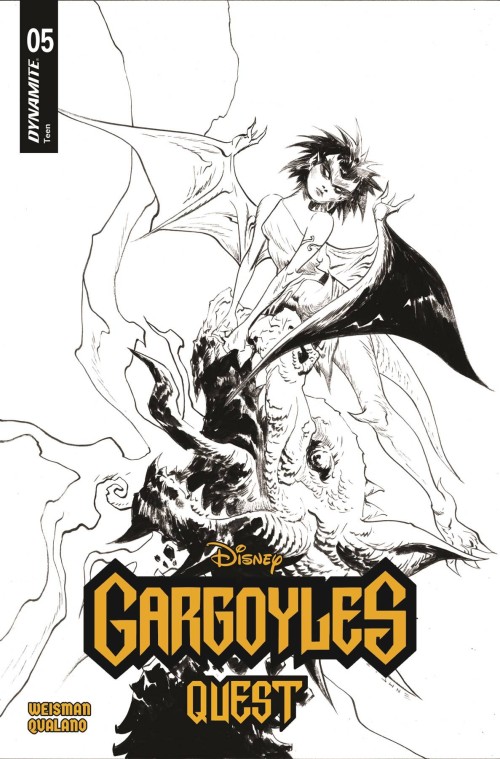 Gargoyles Quest #5 cover f lee line art variant