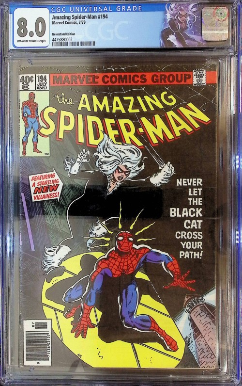 Amazing Spider-Man #194 (1963) Newsstand CGC 8.0