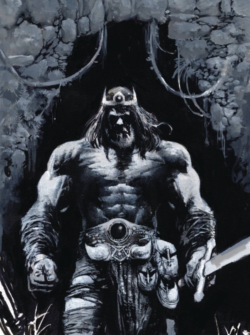 Savage Sword Of Conan #6 (2024) cover c alexander b&w virgin variant