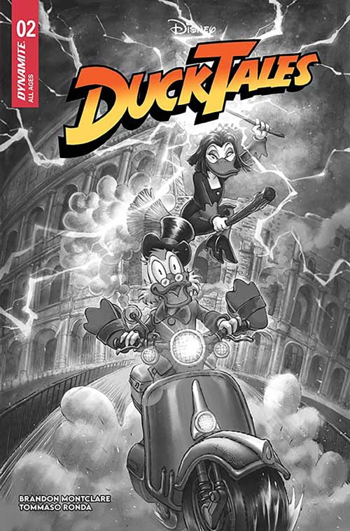 Ducktales #2 (2024) cover r quah b&w variant