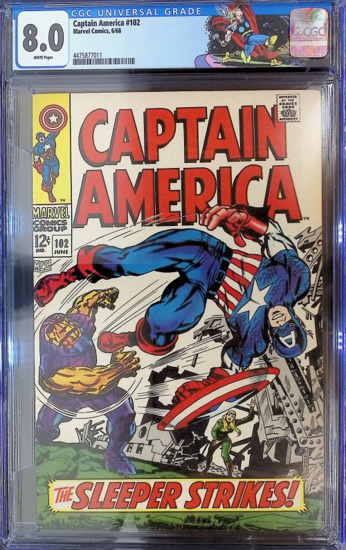 Captain America #102 (1968) CGC 8.0