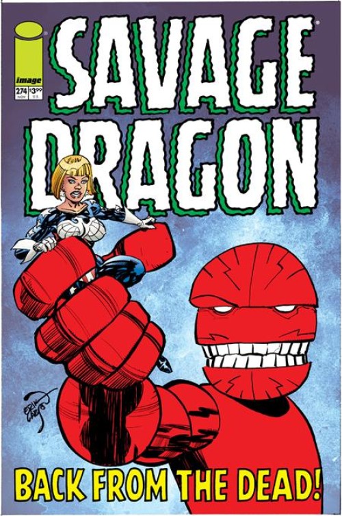 Savage Dragon #274 (1993) cover c larsen blue variant