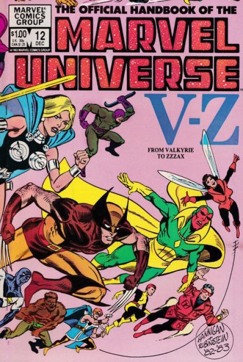 Official Handbook of the Marvel Universe #12 (1983)