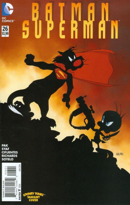 Batman Superman #26 (2013) looney tunes variant