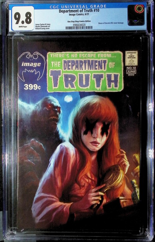 Department Of Truth #10 luong homage variant CGC 9.8