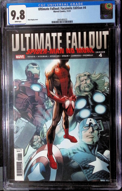 Ultimate Fallout #4 (2021) Facsimile Edition CGC 9.8