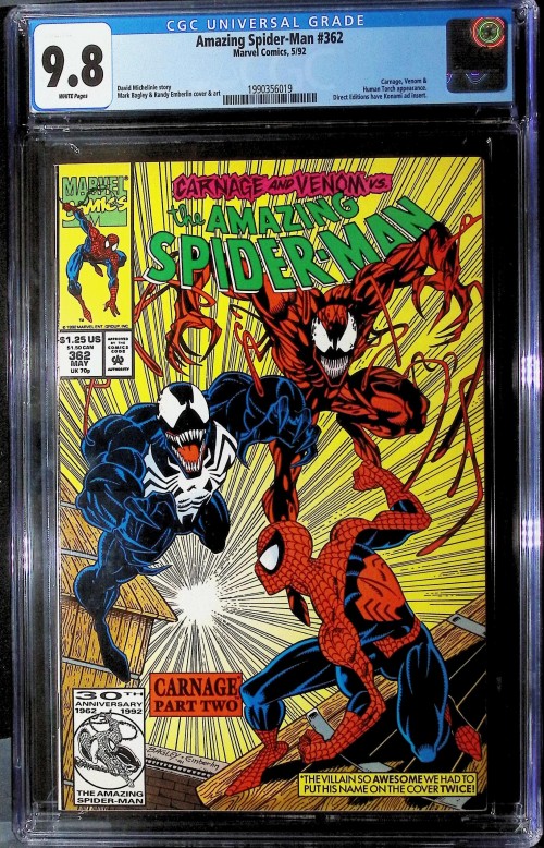 Amazing Spider-Man #362 (1963) CGC 9.8