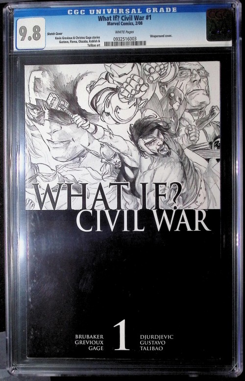 What If Civil War #1 (2007) sketch variant CGC 9.8