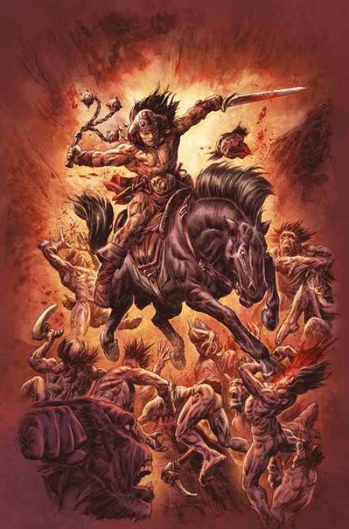 Conan The Barbarian #27 (2023) cover e braithwaite virgin variant