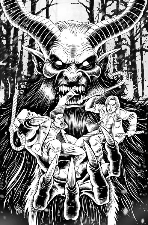 Supernatural #3 (2025) cover m haeser line art virgin variant