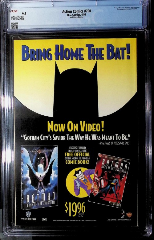 Action Comics #700 (1938) DC Universe logo variant CGC 9.6