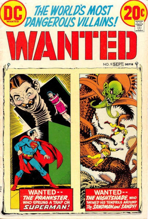 Wanted The Worlds Most Dangerous Villains #9 (1972)