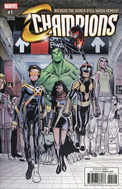 Champions #1 (2016) Retail Party Fade variant