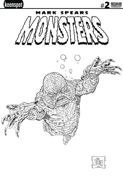 Mark Spears Monsters #2 second print spears variant