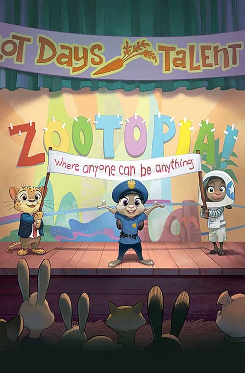 Zootopia #1 (2025) cover w storybook art virgin foil variant