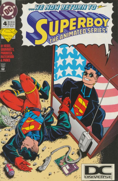 Superboy #4 (1994) dc universe logo variant