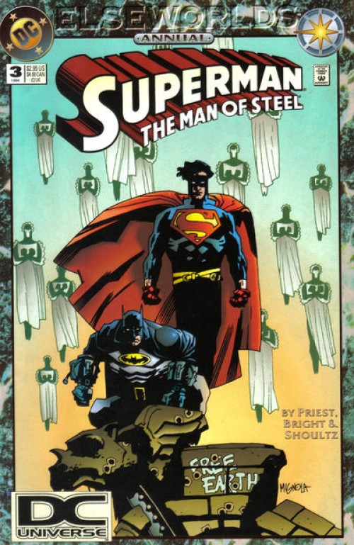 Superman Man of Steel Annual #3 (1992) dc universe logo variant