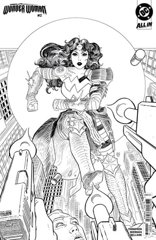 Absolute Wonder Woman #2 (2024) second print cover d sherman inks variant