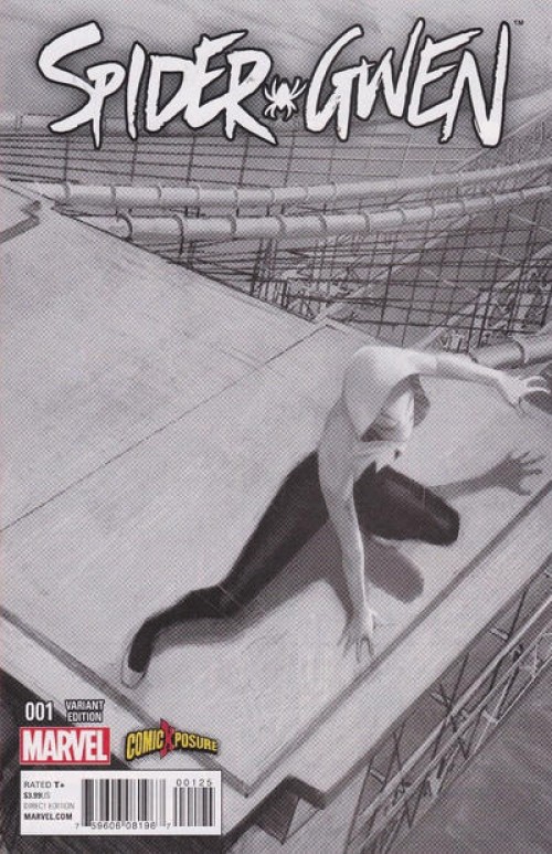 Spider-Gwen #1 (2015 First Series) exclusive molina black & white variant