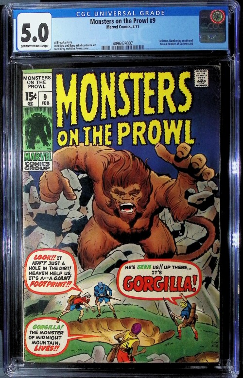 Monsters on the Prowl #9 (1971) CGC 5.0
