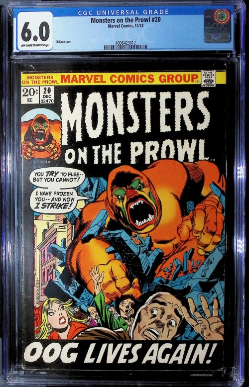Monsters on the Prowl #20 (1971) CGC 6.0