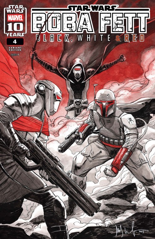 Star Wars Boba Fett Black White And Red #4 (2025) wachter variant