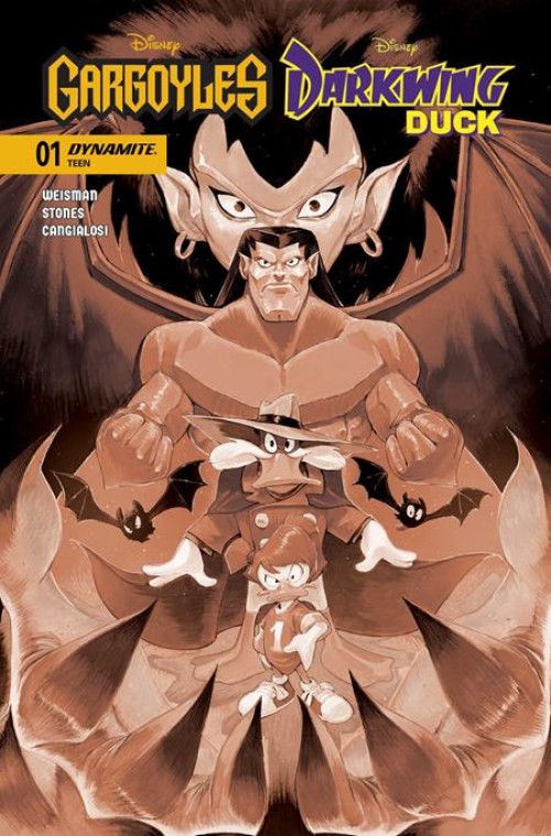 Gargoyles Darkwing Duck #1 (2026) cover q bigarella sepia variant